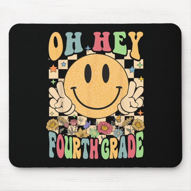 Mousepad Alô Professores do 4º ano Estudantes do 4º ano (Frente)