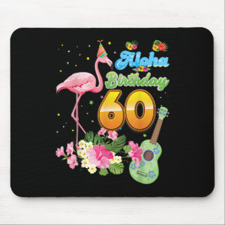 Mousepad Aloha Hawaii 60.º Aniversário 60 anos Flamingo H