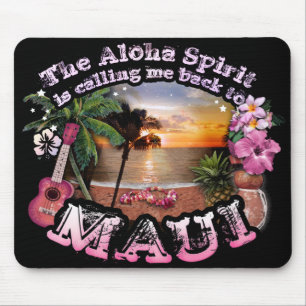 Mousepad Aloha o espírito está chamando-me de volta a Mau
