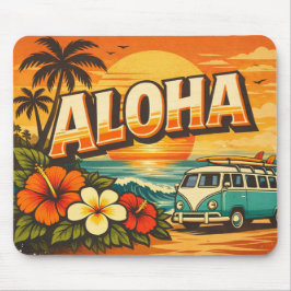 Mousepad Aloha Sunset Island Vacation Vibes