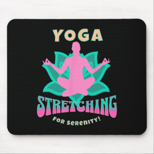 Mousepad Alongamento de Yoga Serenidade Calma Lótus Lance E