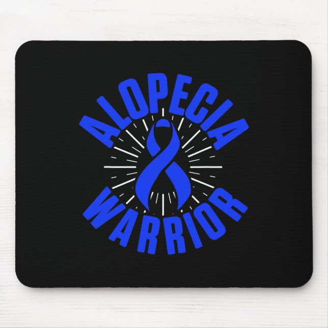 Mousepad Alopécia Consciência Cabelo Perda Terapêutica Guer (Frente)