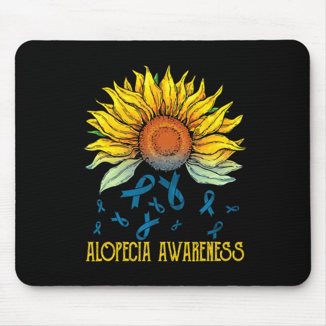 Mousepad Alopecia Consciência Girassol (Frente)
