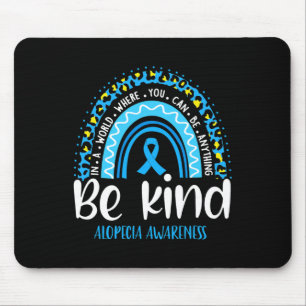 Mousepad Alopecia Consciência Leopard Rainbow Escolha a bon