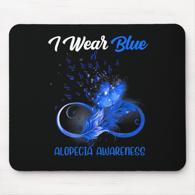 Mousepad Alopecia das penas das borboletas (Frente)