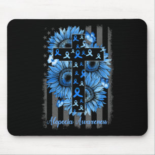Mousepad Alopecia Sensibilização Bandeira Americana de Gira