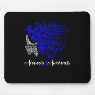Mousepad Alopecia Sensibilização Cabelo Azul Fita Perda Bor