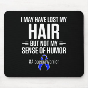Mousepad Alopecia Sensibilização Cabelo Perda Guerreiro Hum