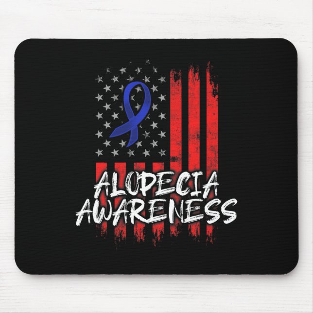 Mousepad Alopecia Sensibilização Cabelo Perda Guerreiro Sã (Frente)
