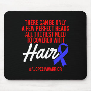 Mousepad Alopecia Sensibilização Cabelo Perdido Guerreiro C