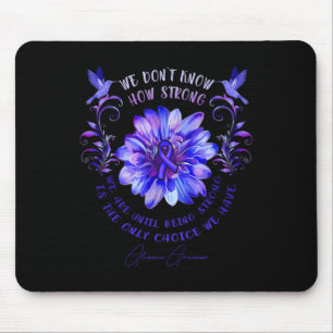 Mousepad Alopécia SENSIBILIZAÇÃO Flor Não sabemos o quão fo