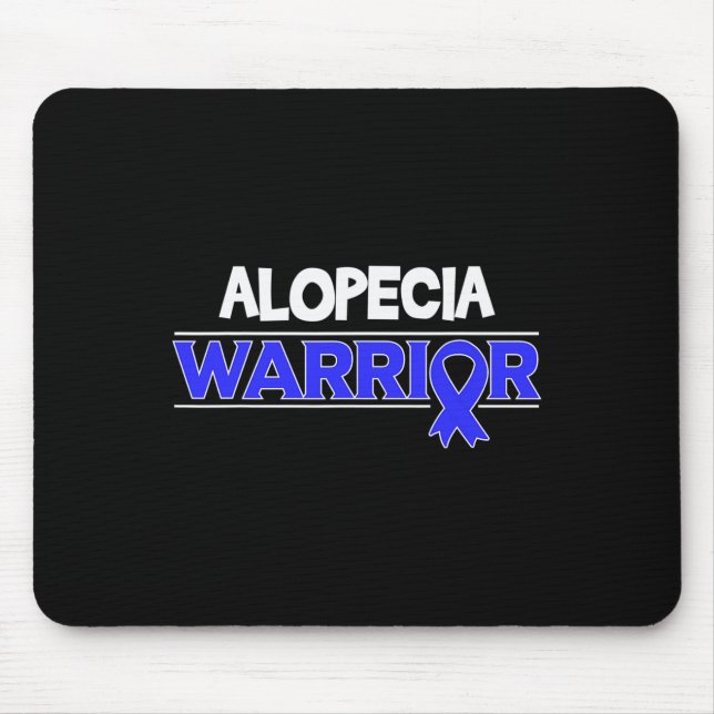 Mousepad Alopecia Warrior Hair Losse Fita de Sensibilização (Frente)