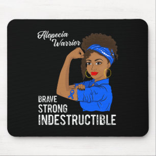 Mousepad Alopecia Warrior: Sensibilização Indestrutível dos