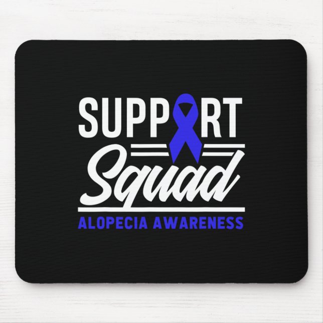 Mousepad Alopecia Warrior Support Squad Alopecia Sensibiliz (Frente)