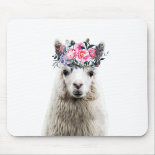 Mousepad Alpaca com Flores