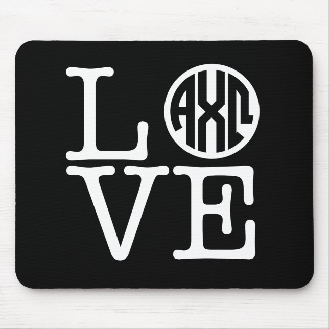 Mousepad Alpha Chi Omega | Amor (Frente)