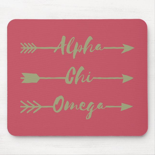 Mousepad Alpha Chi Omega | Flechas (Frente)