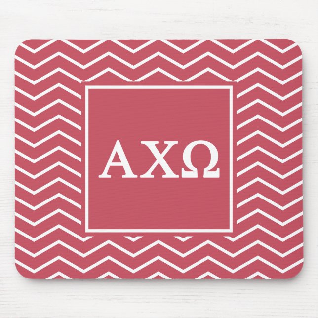 Mousepad Alpha Chi Omega | Padrão Chevron (Frente)
