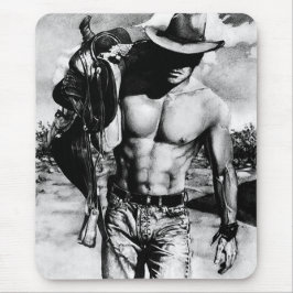 Mousepad Alpha Male Masculine Boneco Cowboy Legal