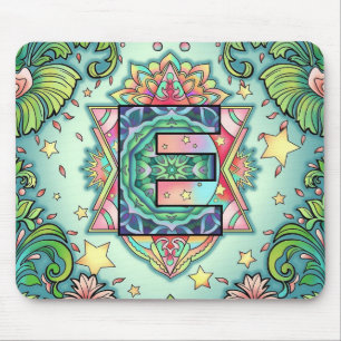 Mousepad Alphabet E mandala