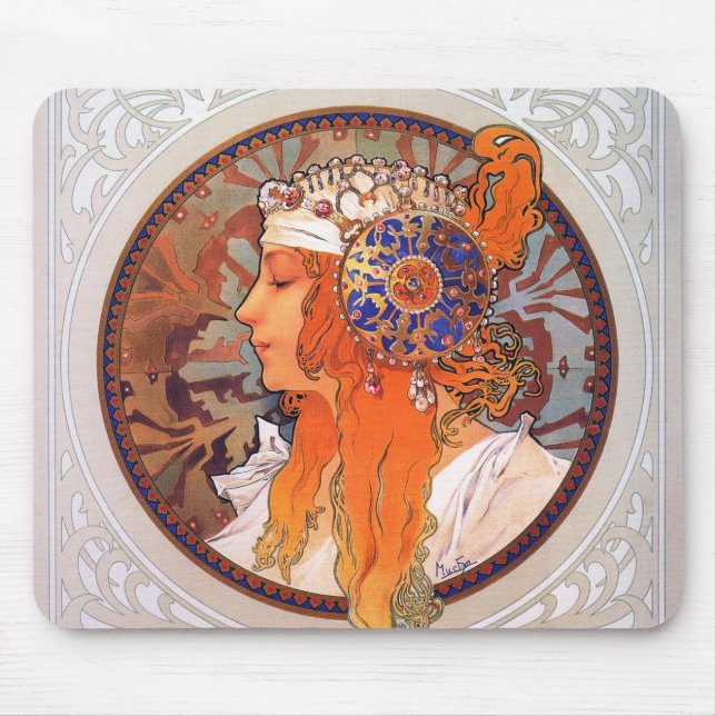 Mousepad Alphonse Mucha (Frente)