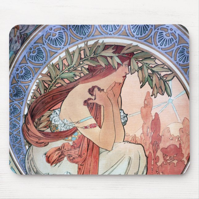 Mousepad Alphonse Mucha (Frente)