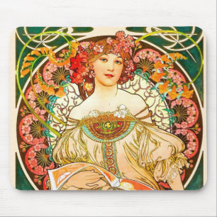 Mousepad Alphonse Mucha Art Nouveau Daydre
