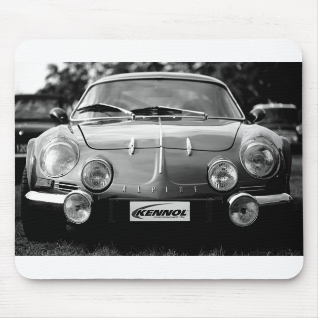 Mousepad Alpine A110 in black and white (Frente)