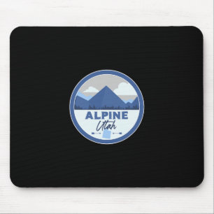 Mousepad Alpine Utah Ut Montanhas Dge Hiking Lembrança
