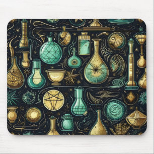 Mousepad Alquimia Dourada azul