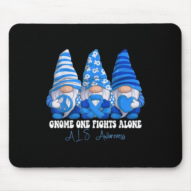 Mousepad Als Consciência Mês das Gnomias de Fita Azul Supor (Frente)