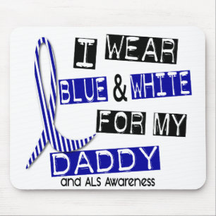 Mousepad ALS eu visto o azul e o branco para meu pai 37
