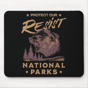 Mousepad Alt National Park Resist Service Proteja nossa naç