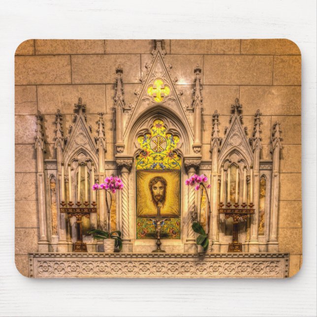 Mousepad Altar da Santa Rua da Catedral de Patrick NY (Frente)
