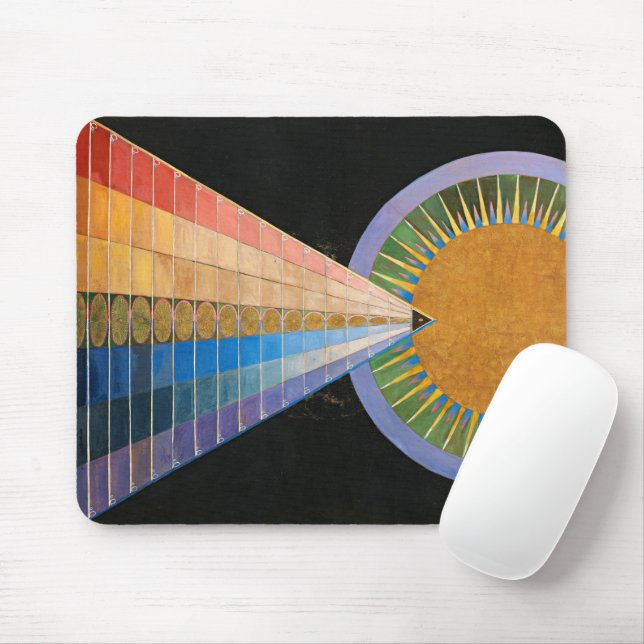 Mousepad Altarpart, Grupo X, nº 1, por Hilma af Klint (Com mouse)