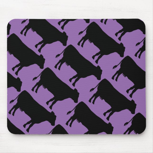 Mousepad Alterar Vaca Preta de Fundo (Frente)