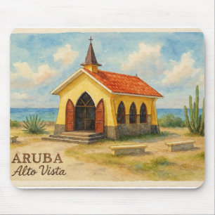 Mousepad Alto Vista Aruba aquarela