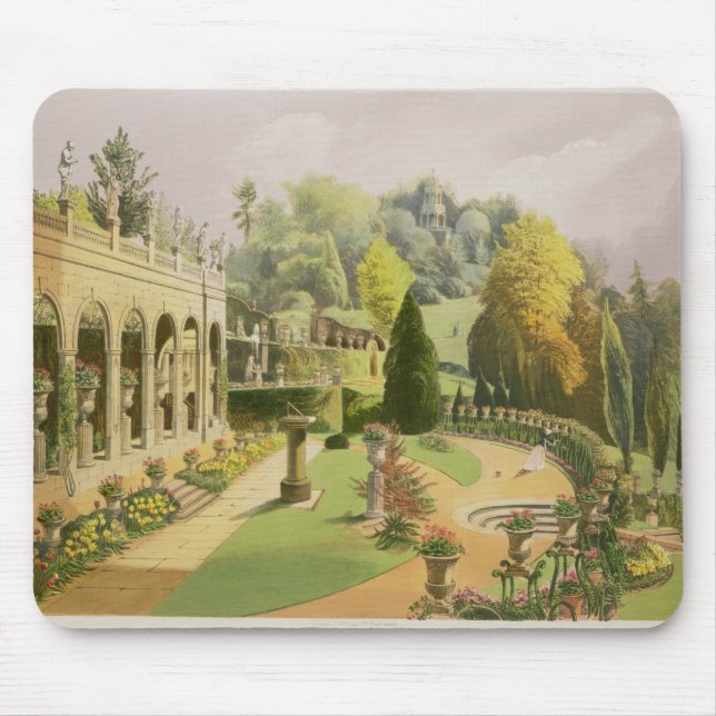 Mousepad Alton jardina, "dos jardins de Inglaterra", 1857 (Frente)