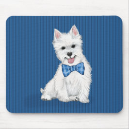 Mousepad Altura Oeste, Placa de Mouse de Terrier Branco, Ad