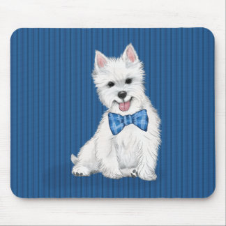 Mousepad Altura Oeste, Placa de Mouse de Terrier Branco, Ad