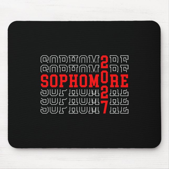 Mousepad Aluno do segundo ano 2027 De Volta às Aulas Primei (Frente)