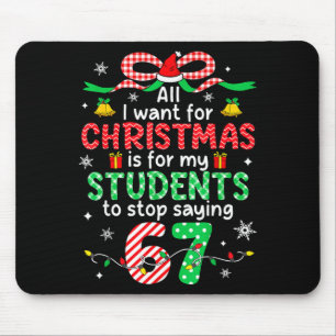 Mousepad Alunos Dizendo 6-7 67 Seis Sete Professor Divertid