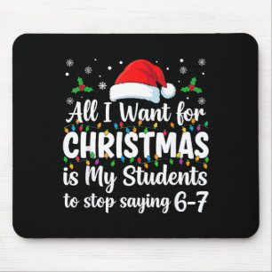 Mousepad Alunos Dizendo 6-7 67 Seis Sete Professor Divertid