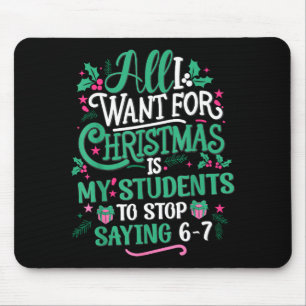 Mousepad Alunos Dizendo 6-7 67 Seis Sete Professor Divertid