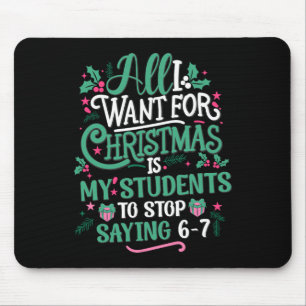 Mousepad Alunos Dizendo 6-7 67 Seis Sete Professor Divertid
