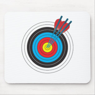 Mousepad Alvo do tiro ao arco com setas