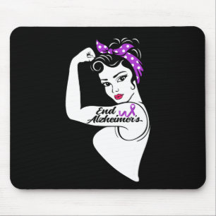 Mousepad Alzheimer Sensibilização Forte Fita Roxa