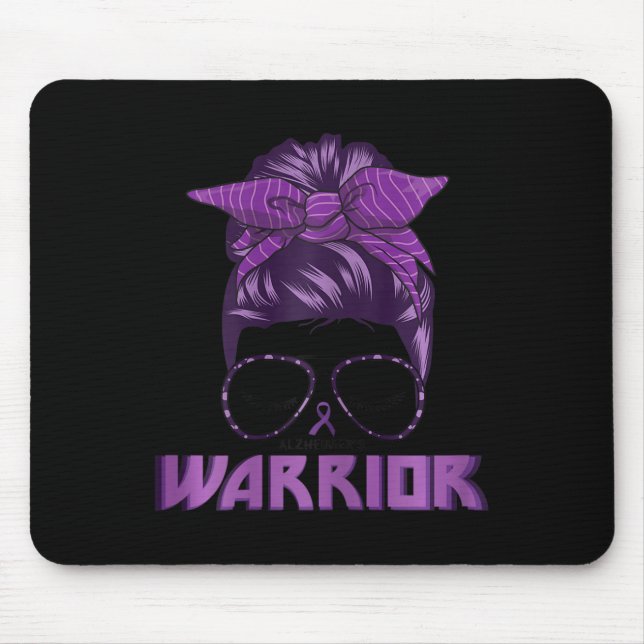 Mousepad Alzheimers Guerreiros Roxos da Faixa de Opções (Frente)