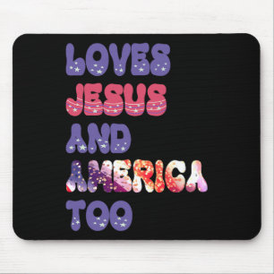 Mousepad Ama Jesus E América Demasiado Independência Da Gro