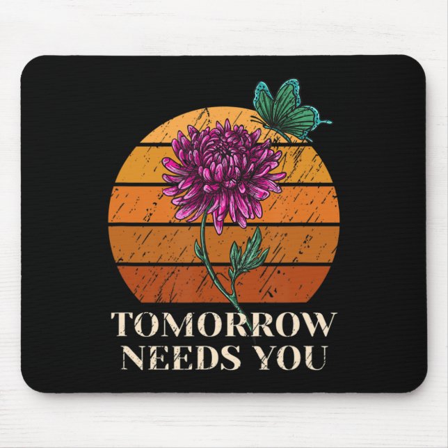 Mousepad Amanhã Precisa De Sensibilização Para O Suicídio N (Frente)